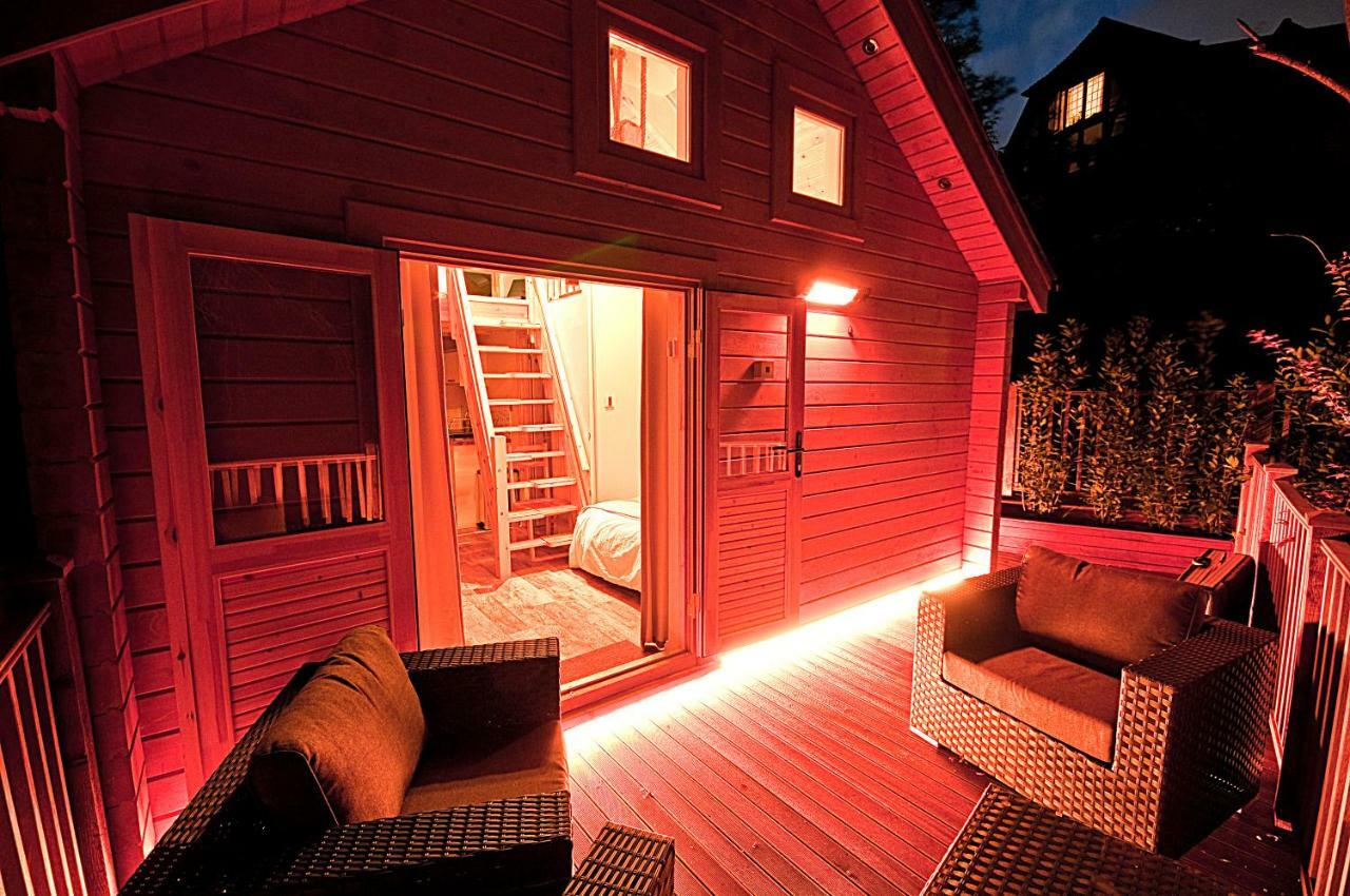 Alum Chine Log Cabin Villa Bournemouth Exterior foto